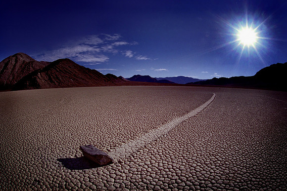 Death Valley - The racetrack wit moving rock, California