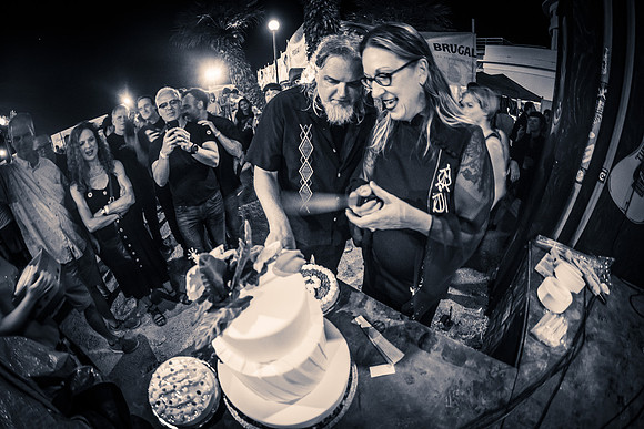 Marie's & JonPaul's surf wedding