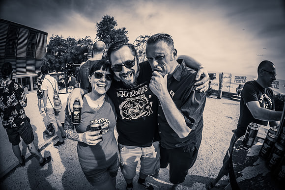 Tremolo Beer Gut first album rerelease party with lot's of beer in the really midday hot sun!