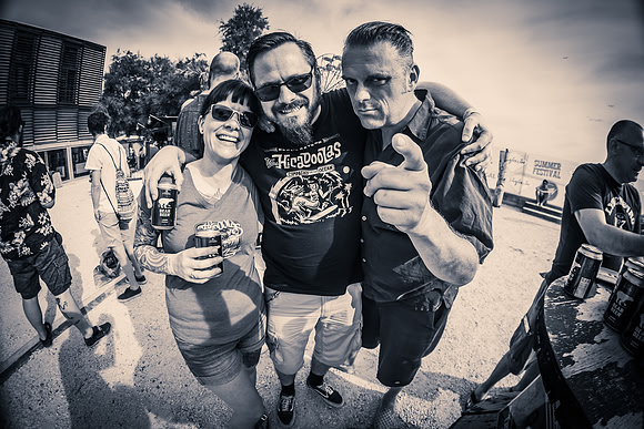 Tremolo Beer Gut first album rerelease party with lot's of beer in the really midday hot sun!